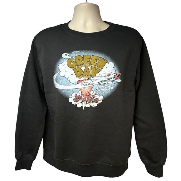 Green Day Dookie Album Gray Graphic Pullover Sweatshirt Large Punk Rock Music